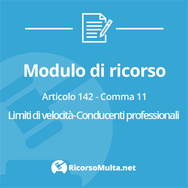 Ricorso multa limiti di velocità - Conducenti professionali